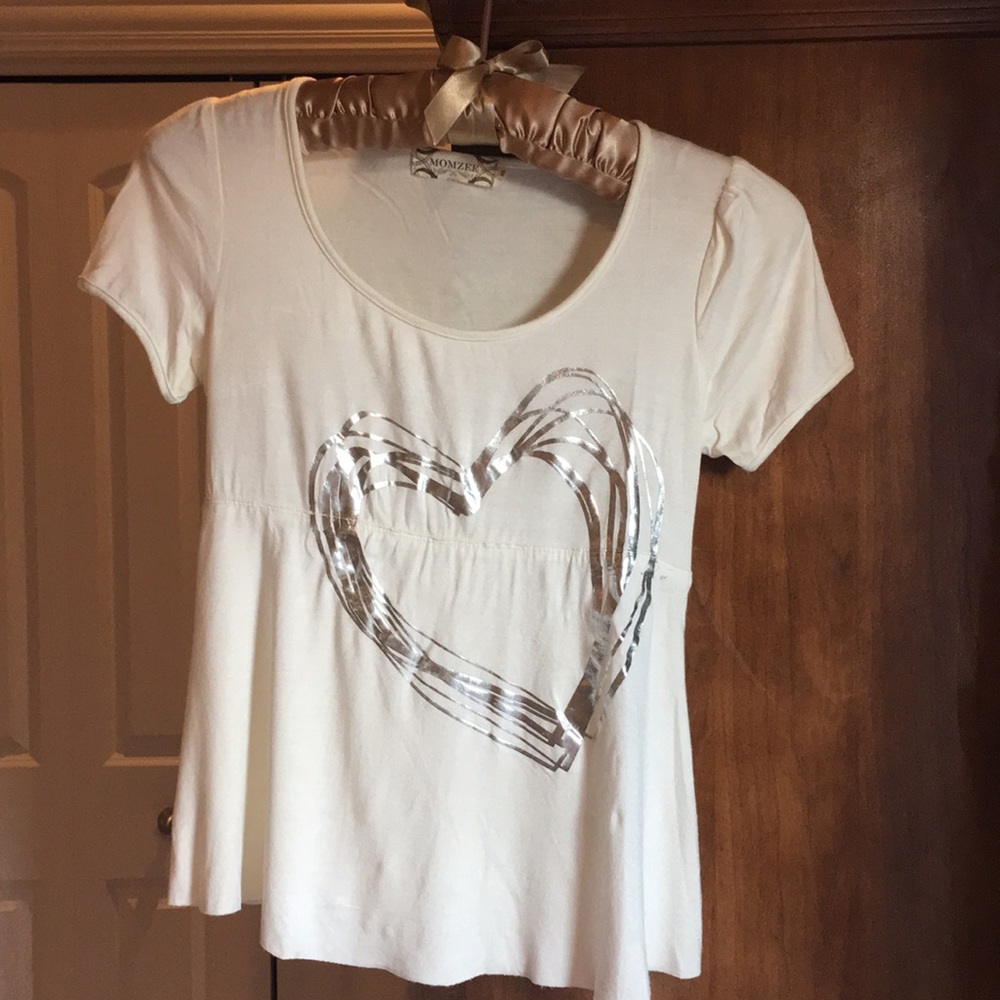 Rayon/ spandex blend maternity top